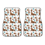 Sea Lion Seals Jellyfish Pattern Front Car Mats