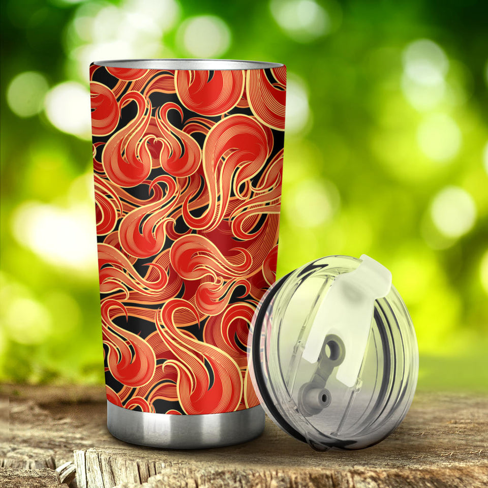 Fire Flame Pattern Tumbler