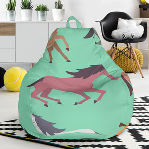 Colorful Horses Pattern Bean Bag Cover