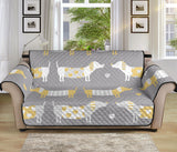 Cute dachshund dog pattern Sofa Cover Protector