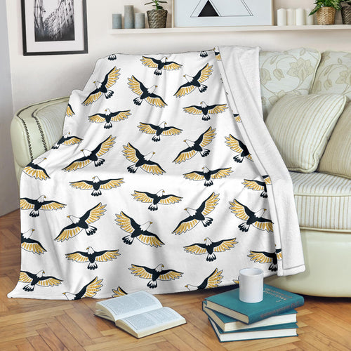 Eagle Pattern Print Design 03 Premium Blanket