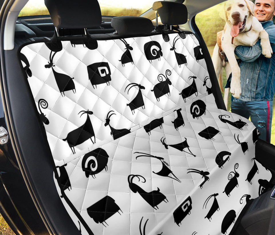 Goat Ram Pattern Dog Car Seat Covers