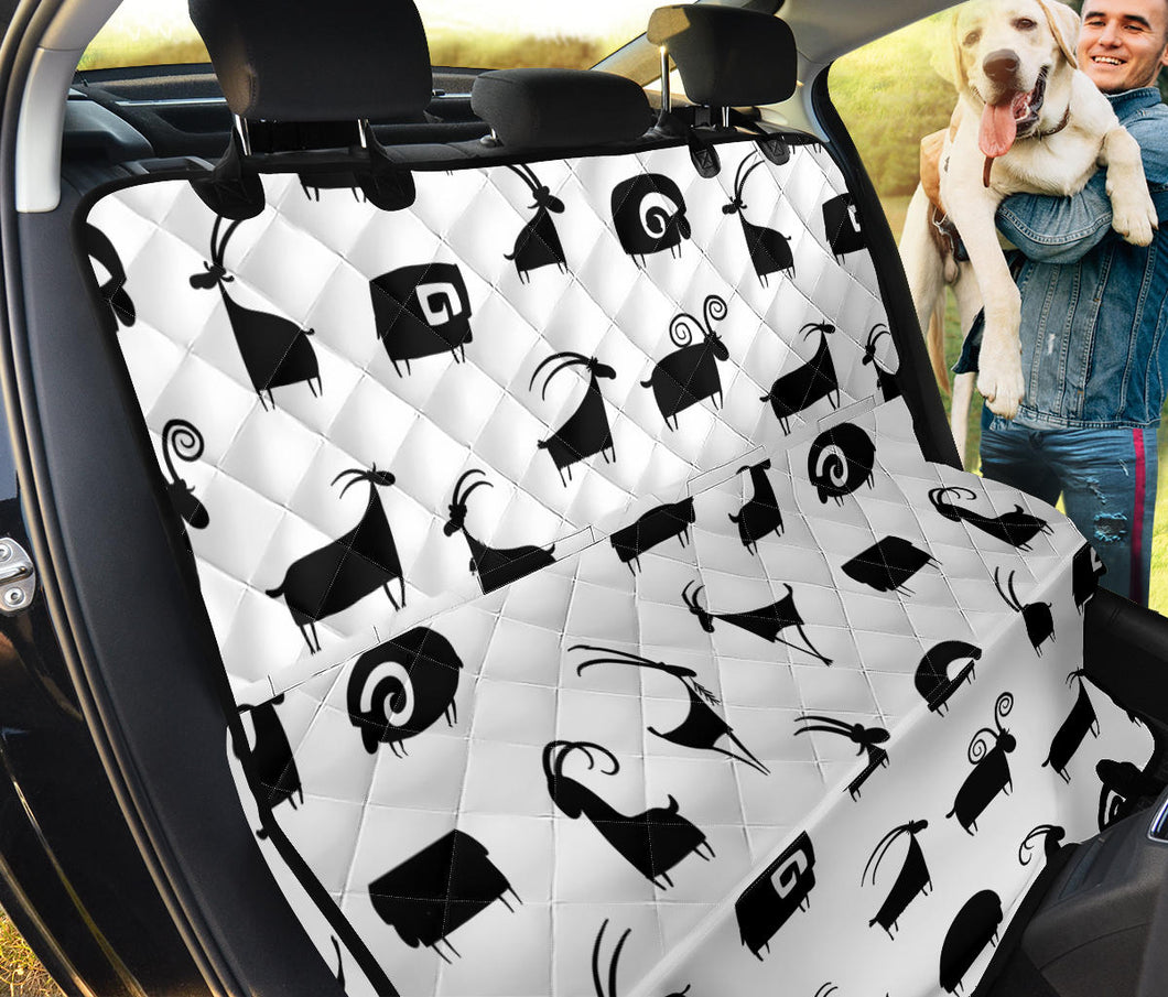 Goat Ram Pattern Dog Car Seat Covers