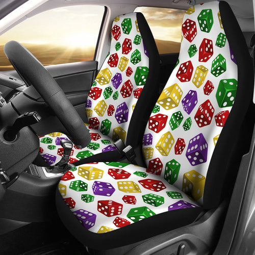 Dice Pattern Print Design 03 Universal Fit Car Seat Covers