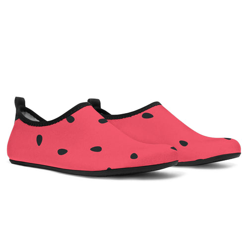 Watermelon Texture Background Aqua Shoes