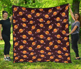 Hamburger Pattern Print Design 05 Premium Quilt