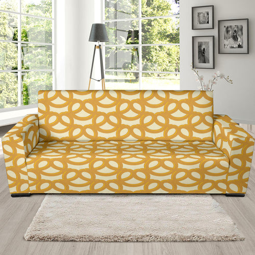 Pretzels Pattern Print Design 01  Sofa Slipcover