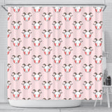 Cute Goat Pattern Shower Curtain Fulfilled In US
