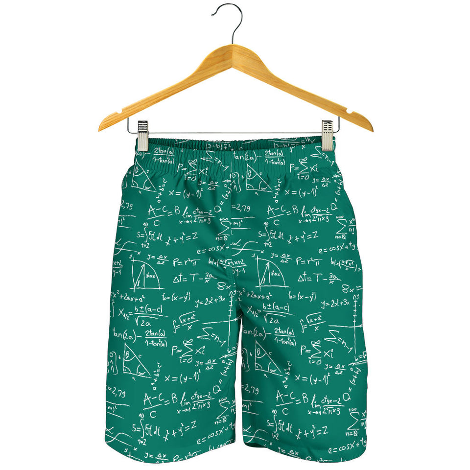 Math Pattern Print Design 01 Men Shorts