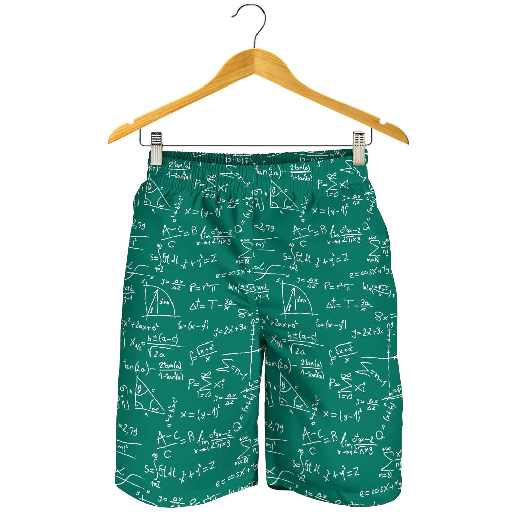Math Pattern Print Design 01 Men Shorts