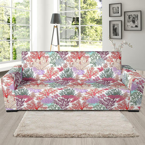 Coral Reef Pattern Print Design 03 Sofa Slipcover