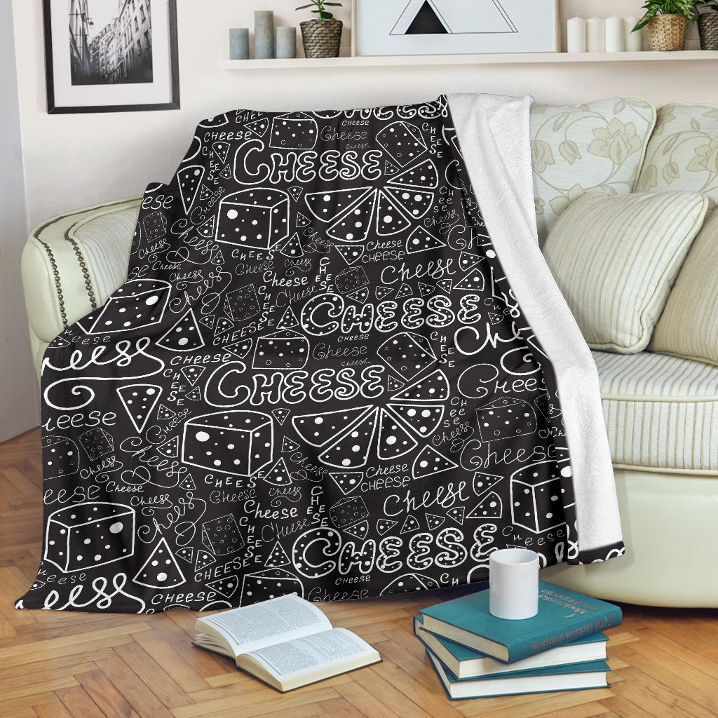 Handwritten Cheese Pattern Premium Blanket