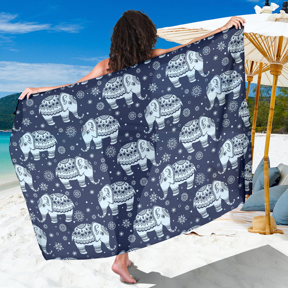 Elephant Tribal Design Pattern Sarong