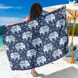 Elephant Tribal Design Pattern Sarong