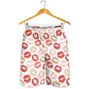 Lips Pattern Print Design 04 Men Shorts