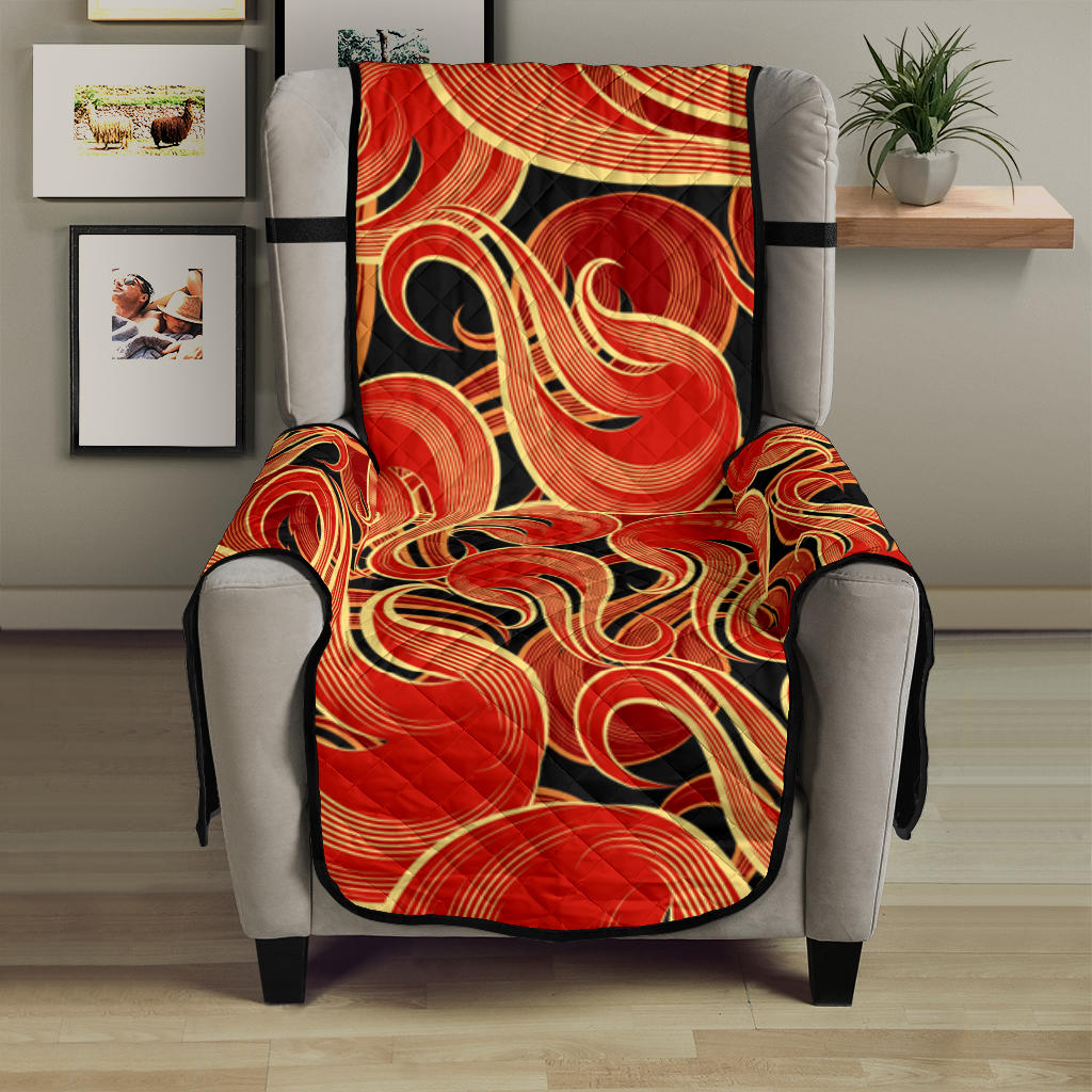 Fire flame pattern Chair Cover Protector