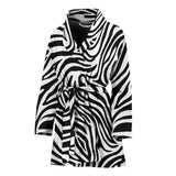 Zebra Skin Pattern Women'S Bathrobe