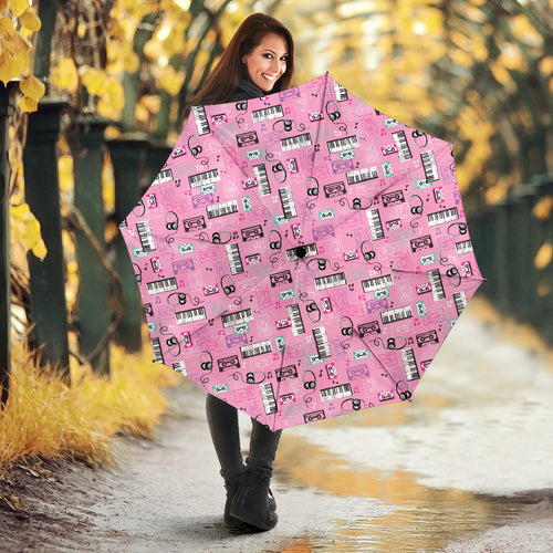 Piano Pattern Print Design 01 Umbrella