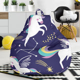 Hand Drawn Cute Unicorn Star Planet Bean Bag Cover