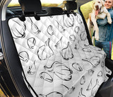 Garlic Pattern Black White Dog Car Seat Covers