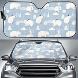 Cute Polar Bears Christmas Decoration Pattern Car Sun Shade