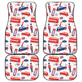 British Pattern Print Design 03 Front and Back Car Mats