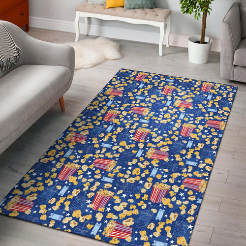 Popcorn Pattern Print Design 01 Area Rug