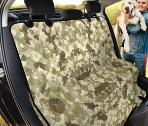 Light Green Camo Camouflage Pattern Dog Car Seat Covers