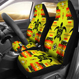 Turtle Yellow Orange Set Of 2 Car Seat Covers