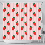 Strawberry Beautiful Pattern Shower Curtain Fulfilled In US
