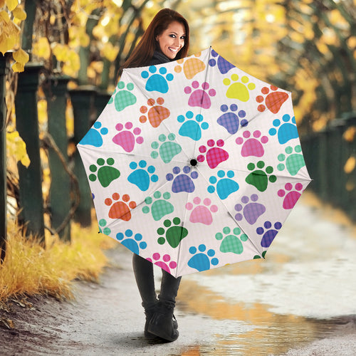 Dog Paws Pattern Print Design 01 Umbrella