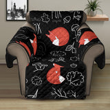 fox sleeping fox pattern Recliner Cover Protector