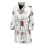Windmill Design Pattern Men'S Bathrobe