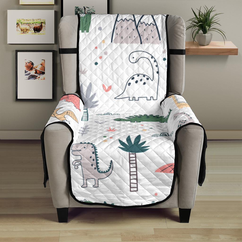 Cute cartoon dinosaurs tree pattern Chair Cover Protector