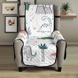 Cute cartoon dinosaurs tree pattern Chair Cover Protector