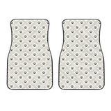 Dog Paws Pattern Print Design 03 Front Car Mats