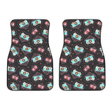 Camera Pattern Print Design 04 Front Car Mats