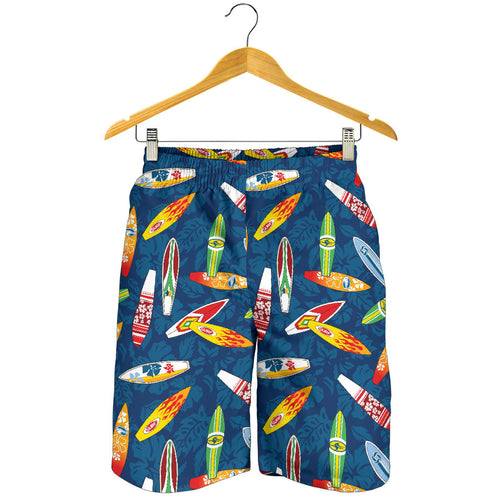 Surfboard Pattern Print Design 01 Men Shorts