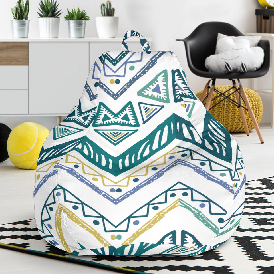 Zigzag  Chevron Paint Design Pattern Bean Bag Cover
