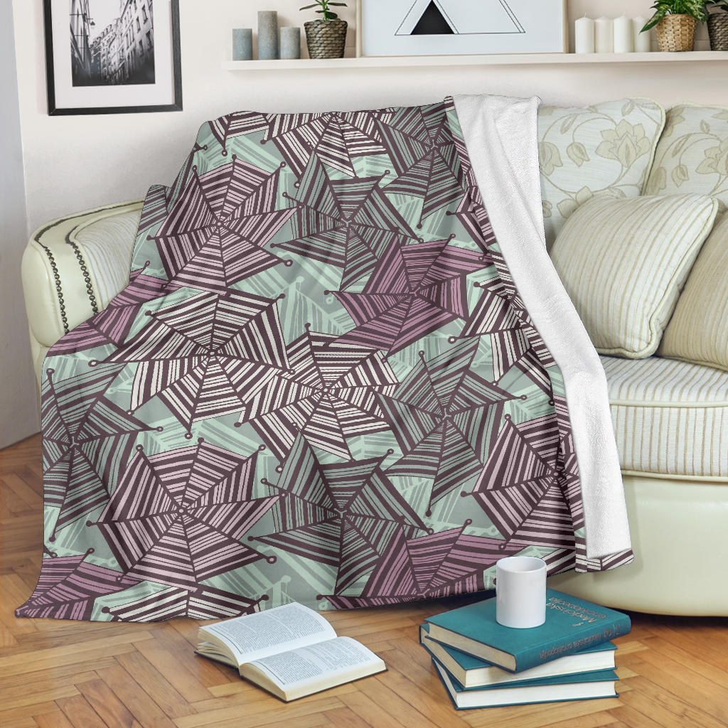 Spider Web Cobweb Design Color Pattern Premium Blanket
