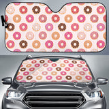 Colorful Donut Pattern Car Sun Shade