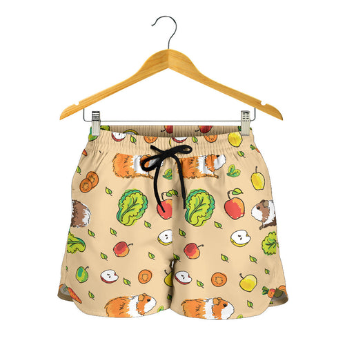 Guinea Pig Pattern Print Design 05 Women Shorts