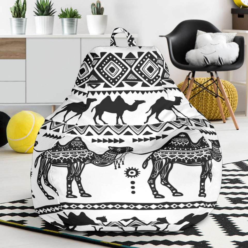 Camel Polynesian Tribal Pattern Bean Bag Cover