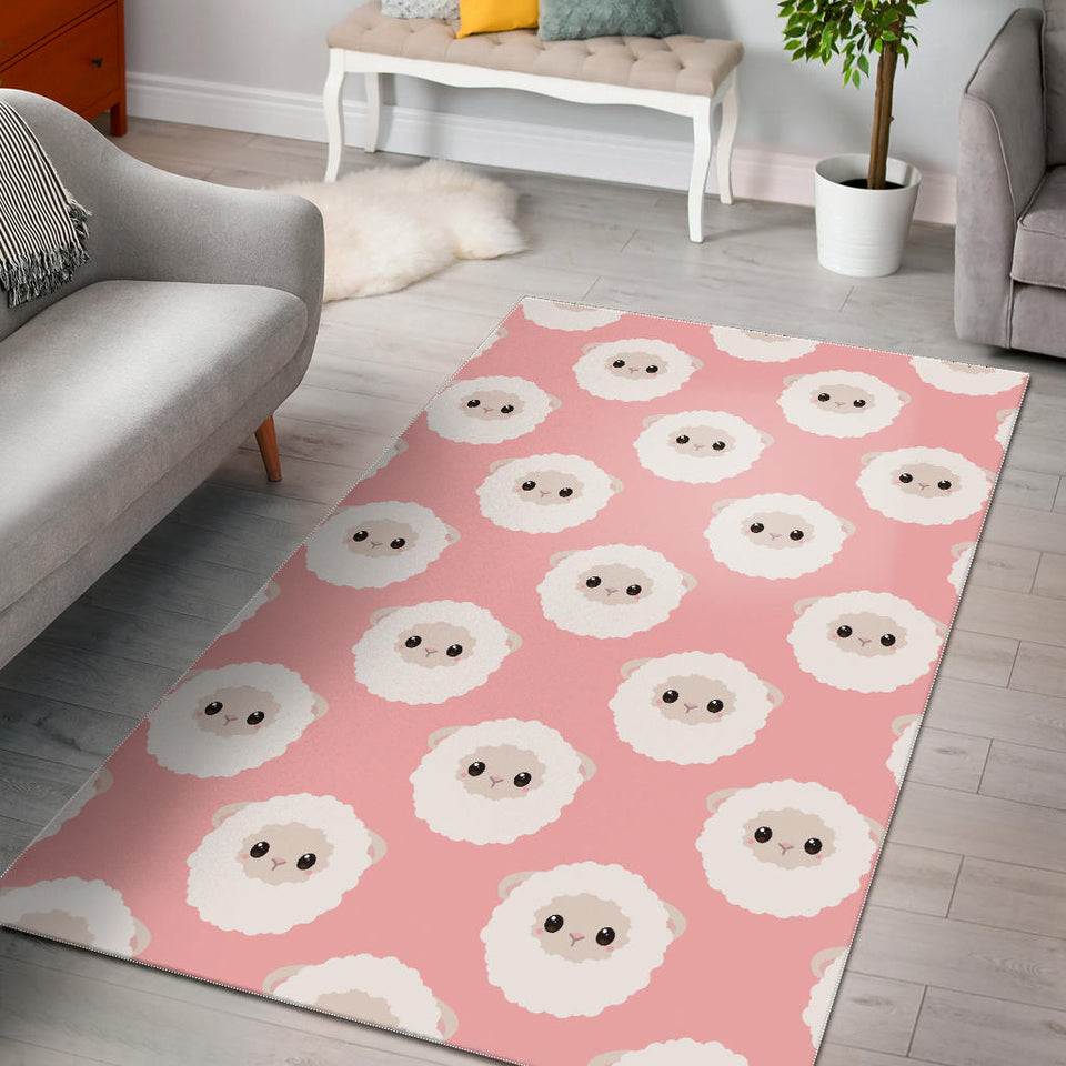 Cute Sheep Pattern Area Rug