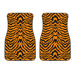 Bengal Tigers Skin Print Pattern  Front Car Mats