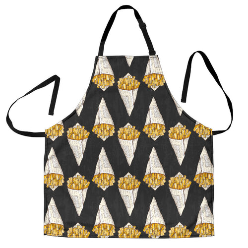 French Fries Dark Background Adjustable Apron