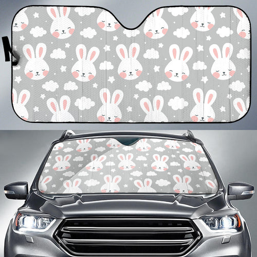 Rabbit Cloud Pattern Car Sun Shade