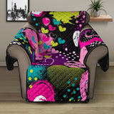 heart dot wave star creative design pattern Recliner Cover Protector