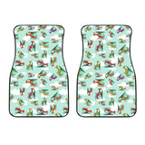 Helicopter Design Pattern Front Car Mats