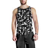 Crow illustration pattern Men Tank Top